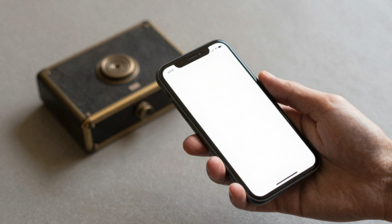 Phone photographing a rare old object for antique identification